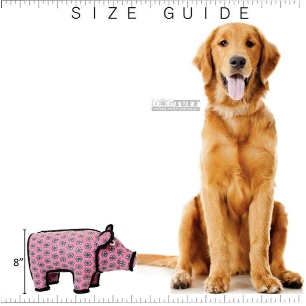 Tuffy Dog Toys ~ Polly the Pig ~ Barnyard Series ~ 14” ~ No Squeaker ~ Big Dogs